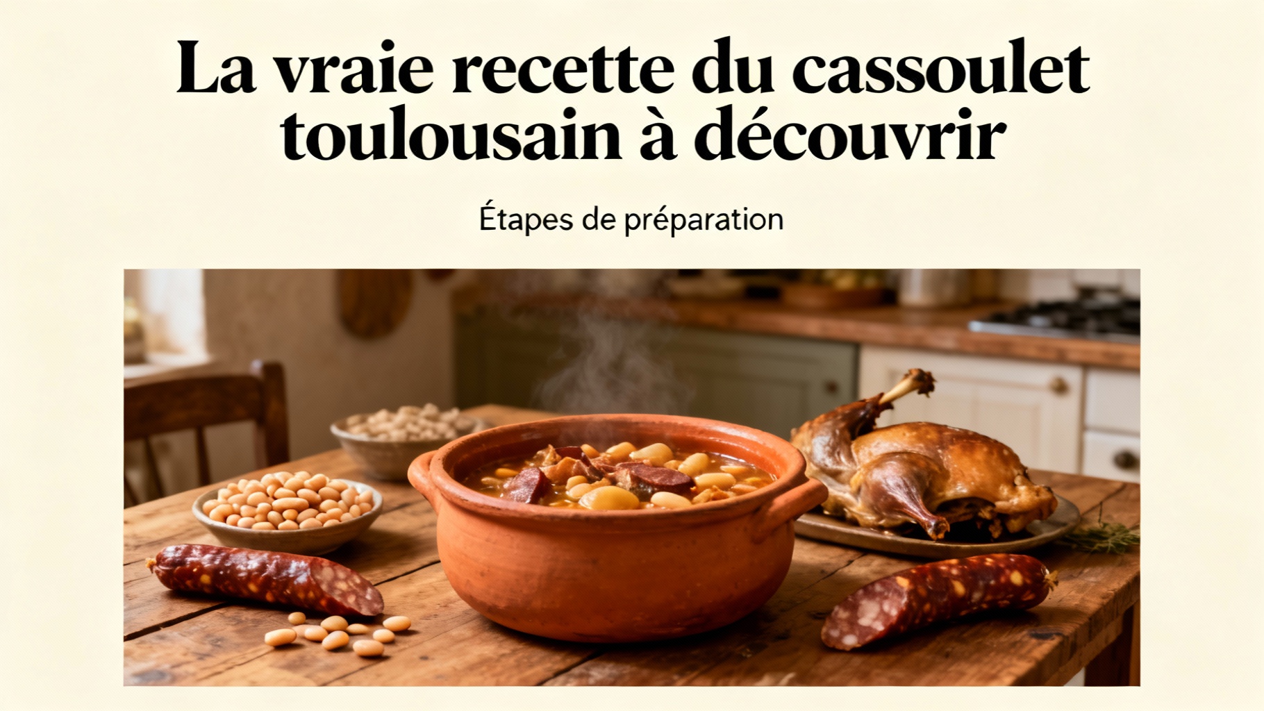 Das echte Rezept für Cassoulet Toulousain zum Entdecken 1 Zubereitungsschritte