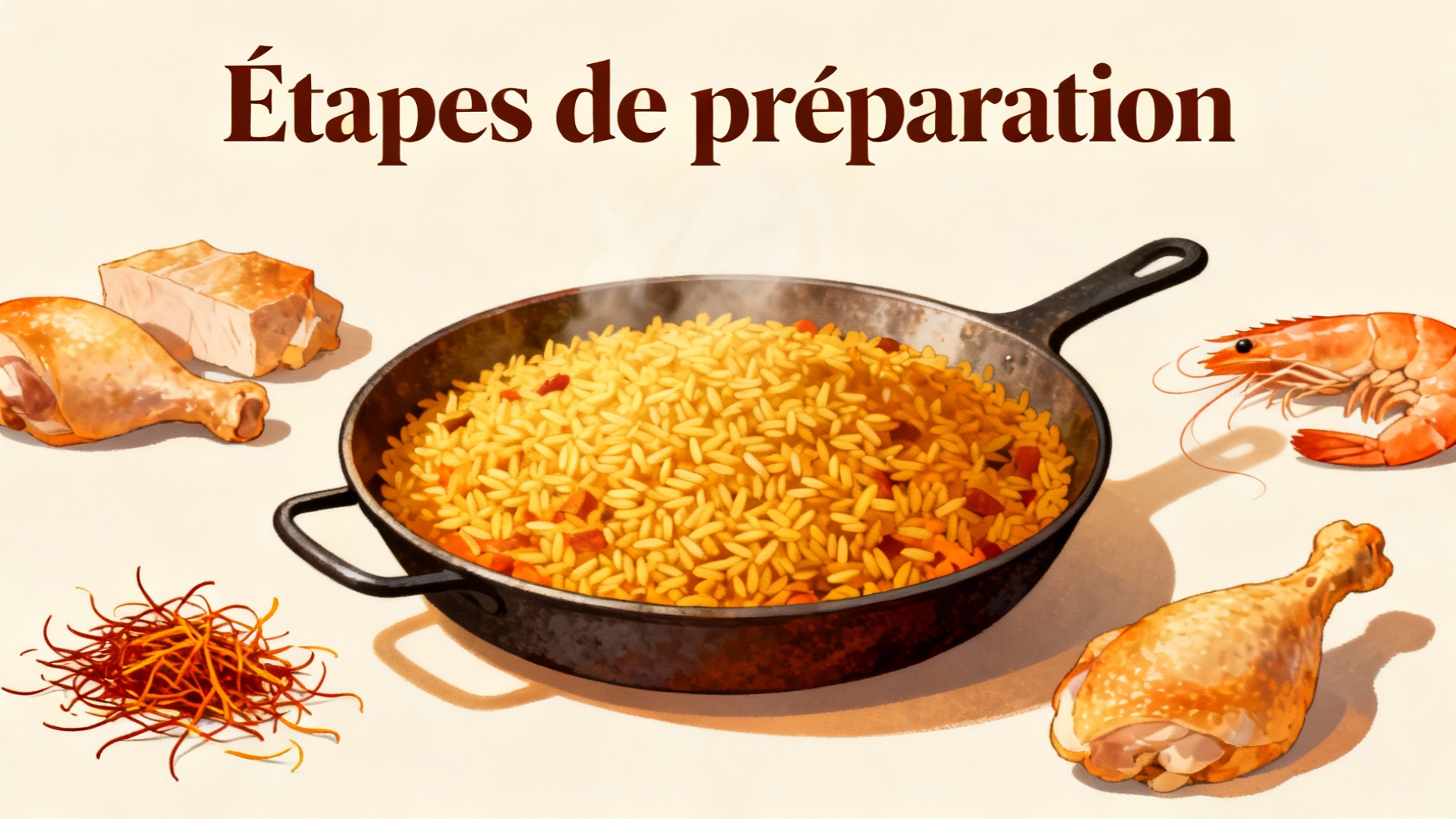 Traditionelles Paella-Rezept: Umfassende Anleitung und Profi-Tipps 1 Étapes de préparation