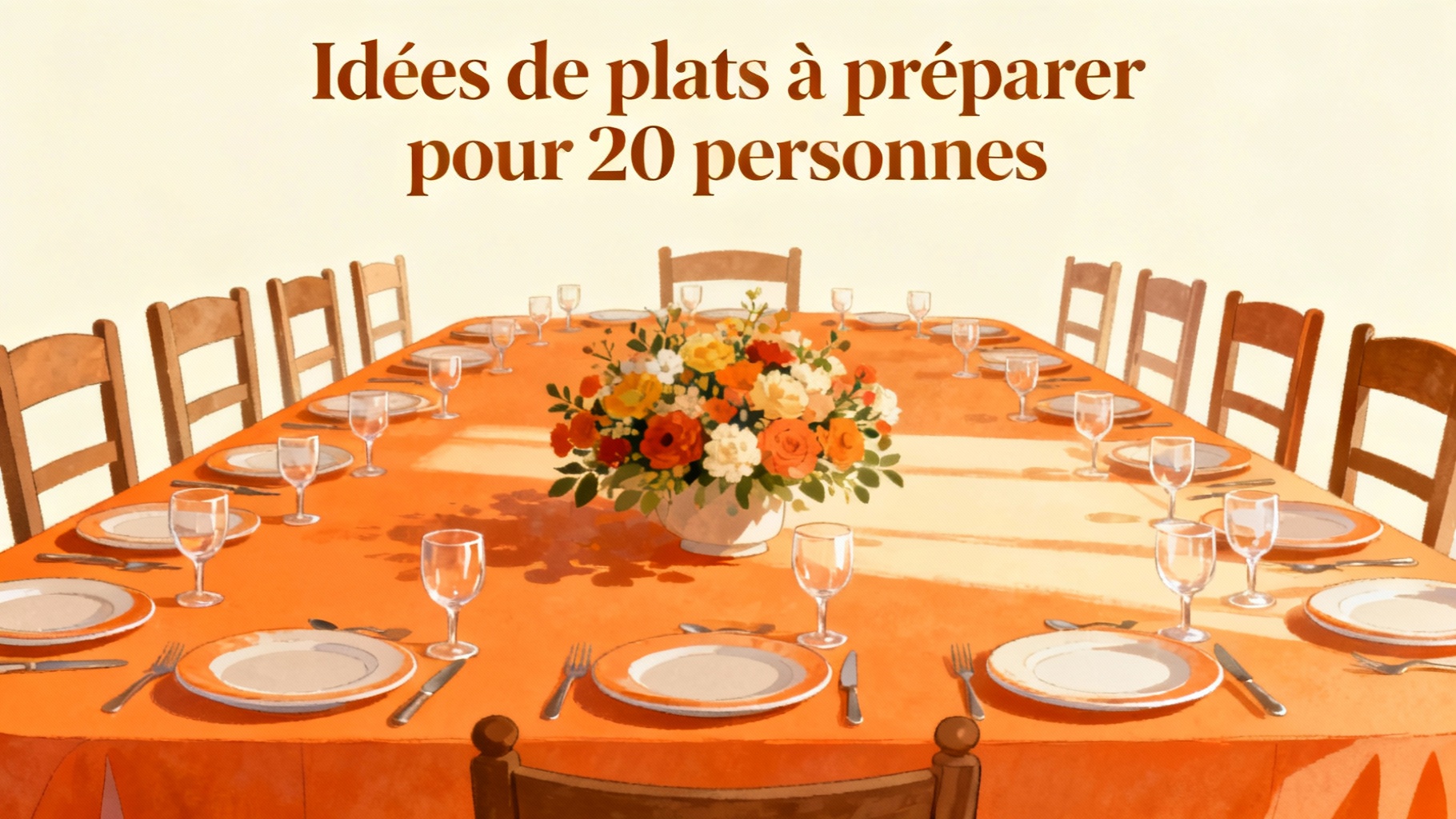 Rezeptideen für 20 Personen