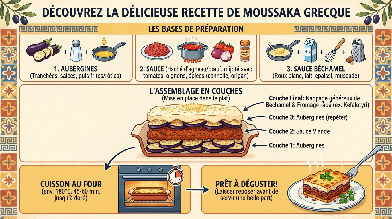 Zubereitungsschritte der Moussaka