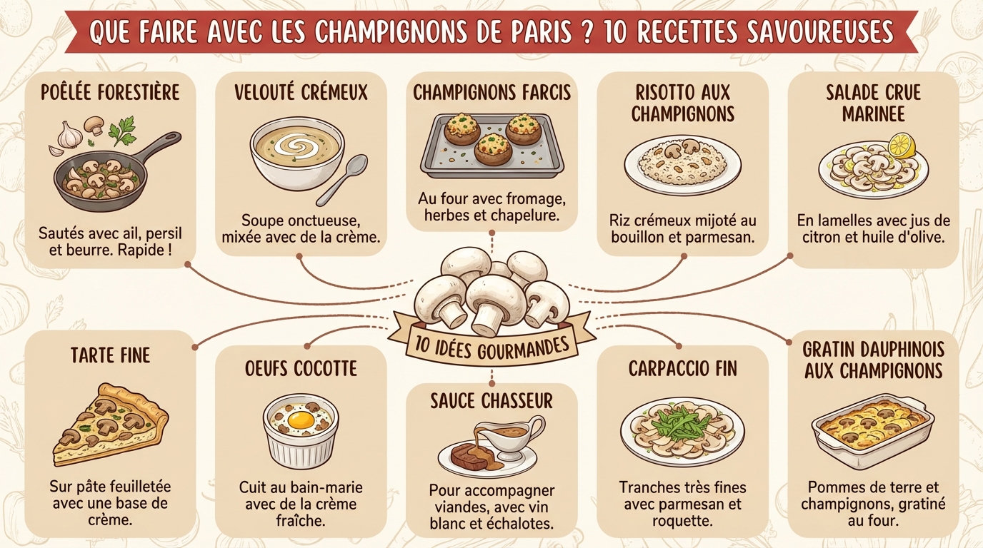 10 einfache Rezepte mit Champignons