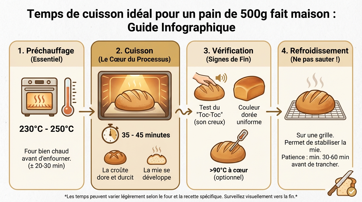 Ideale Backzeit für ein selbstgebackenes 500g-Brot 1 Tipps für ein perfekt gebackenes Brot