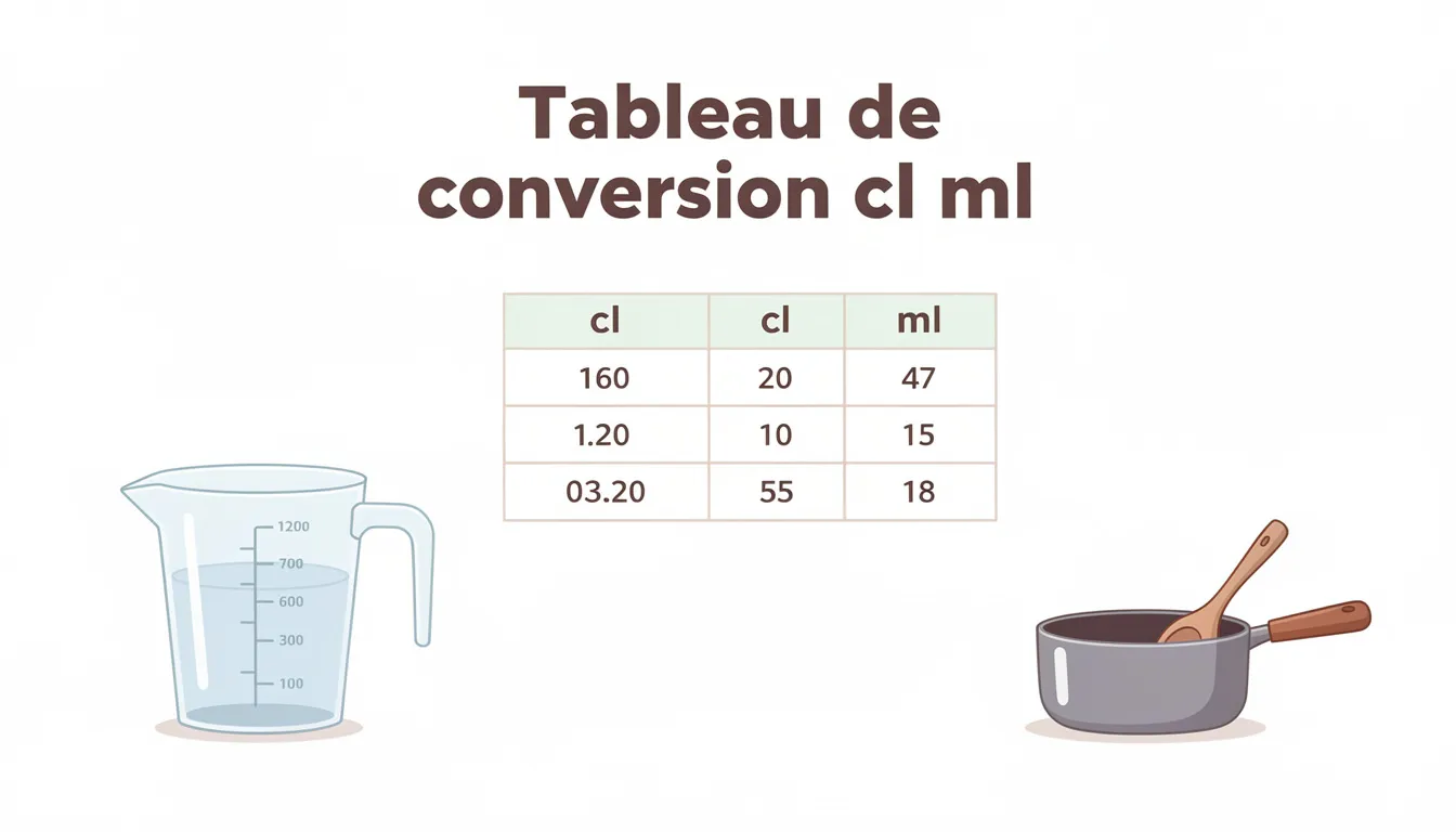 Umrechnungstabelle cl in ml