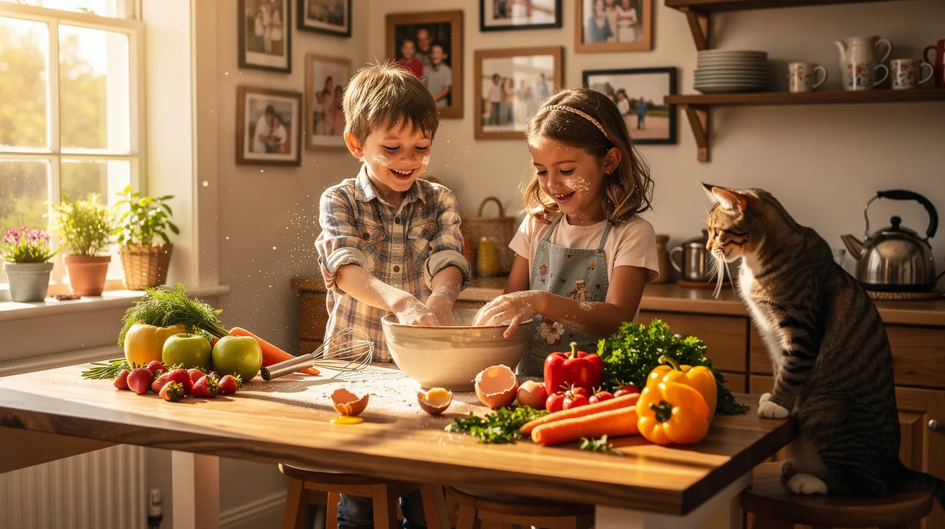 Wie bezieht man Kinder beim Kochen ein?